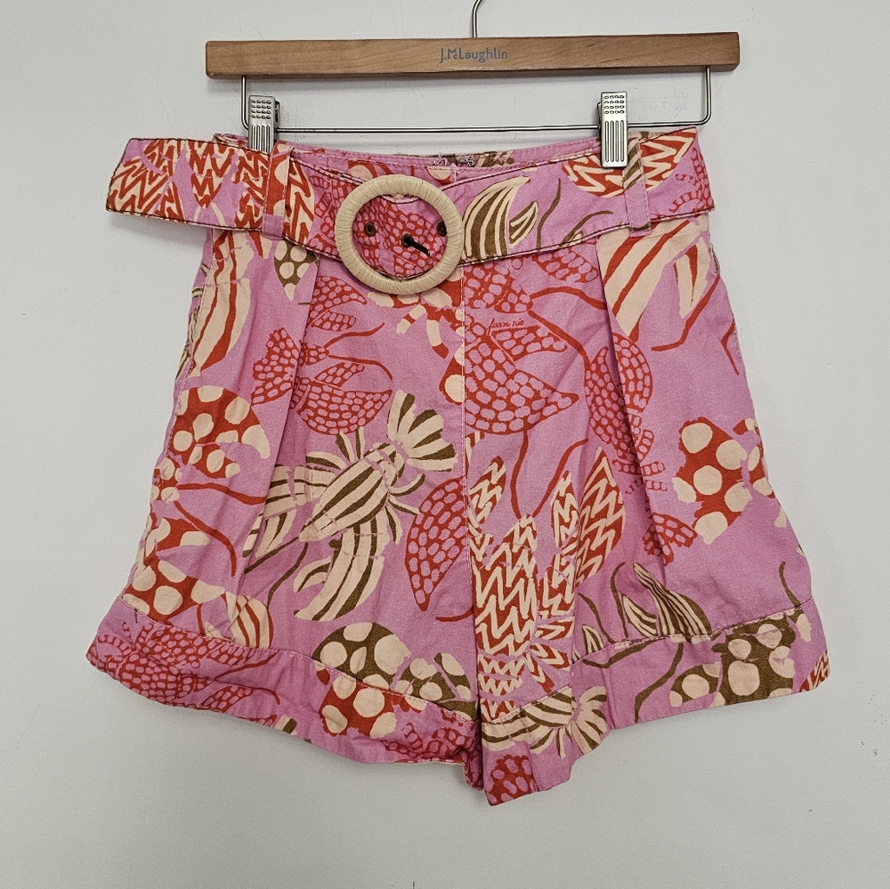 FARM Rio High Waist Shorts - Multicolor Pattern